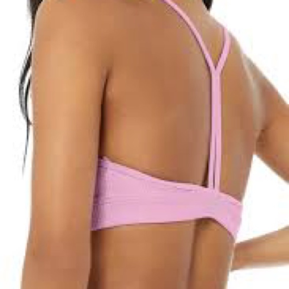 Alo Yoga - Blissful Robbed Bra Size Small in Pink Lavendar